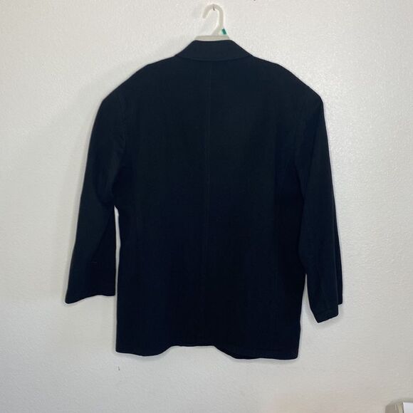 ERMENEGILDO ZEGNA Men’s 100% Cashmere Black Short Coat/Jacket Size 56 Italy - Picture 5 of 6